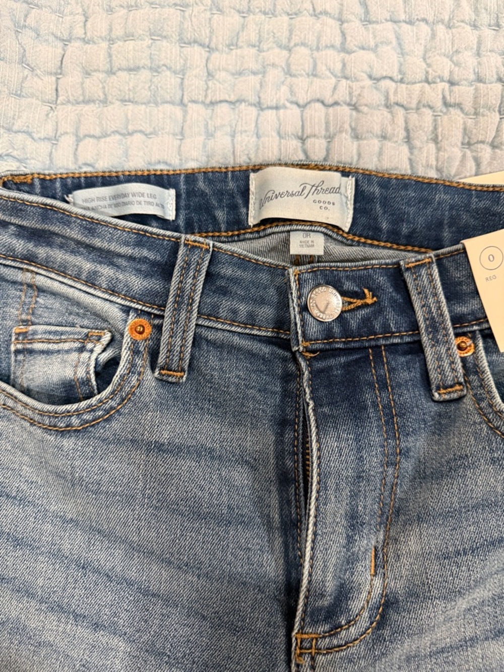 Universal Thread Light Blue High Rise Straight Jeans